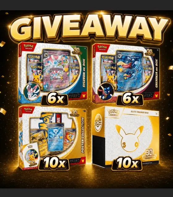 Poke-Collect sealed Pokemon collection giveaway prize