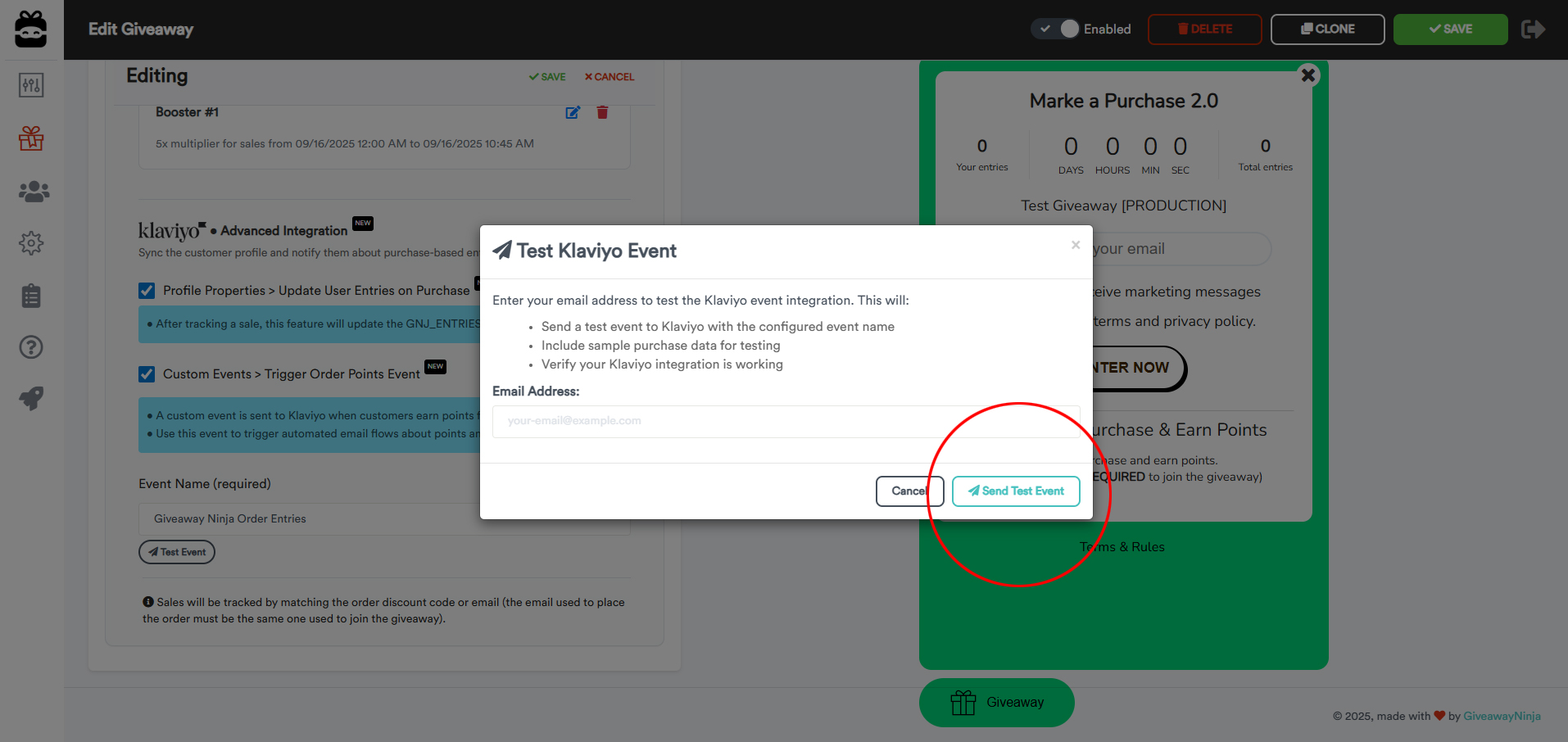 Set Klaviyo flow live